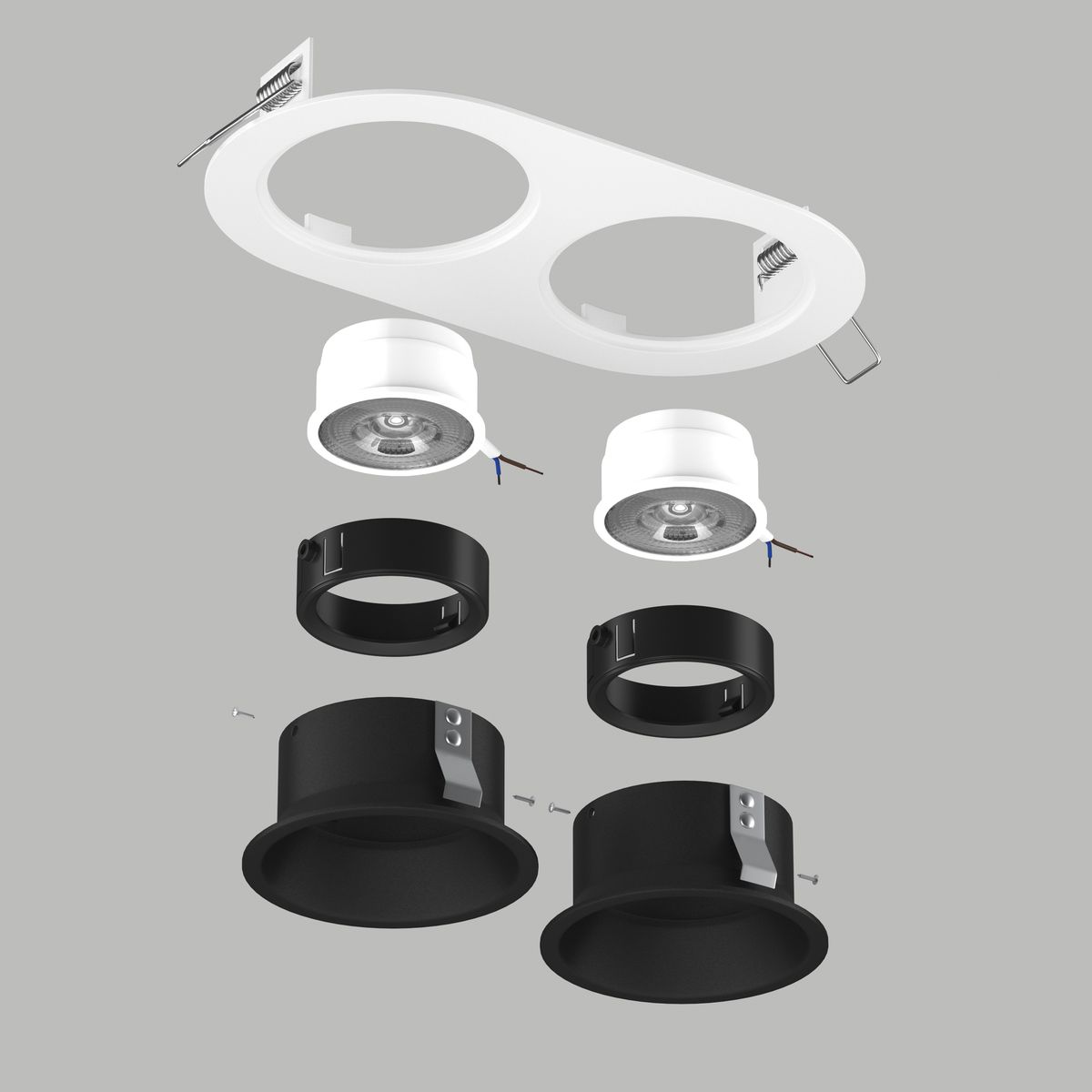 Комплект со светильником Lightstar Domino Round (214656+214607+214607+214007+214007) D6560707BMOD