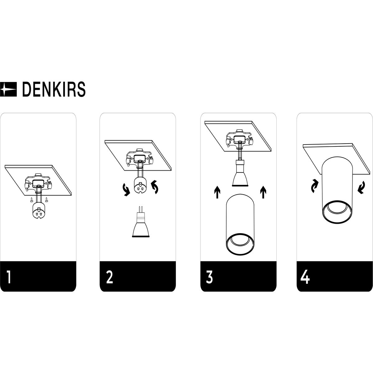 Точечный светильник Denkirs Soro DK3040-BK