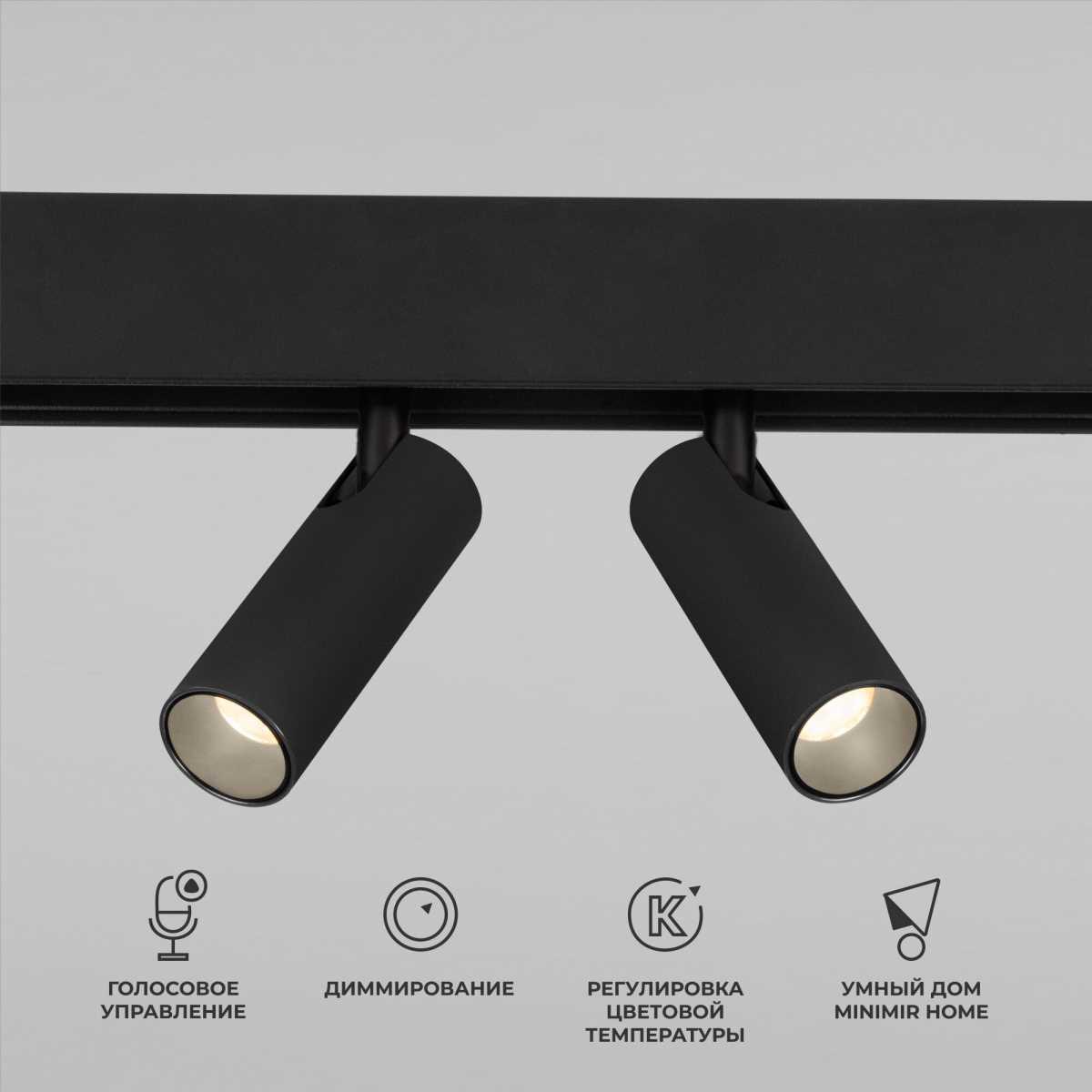Трековый светодиодный светильник Elektrostandard (Умный дом) Slim Magnetic Dim Dual 85056/01 черный a063528