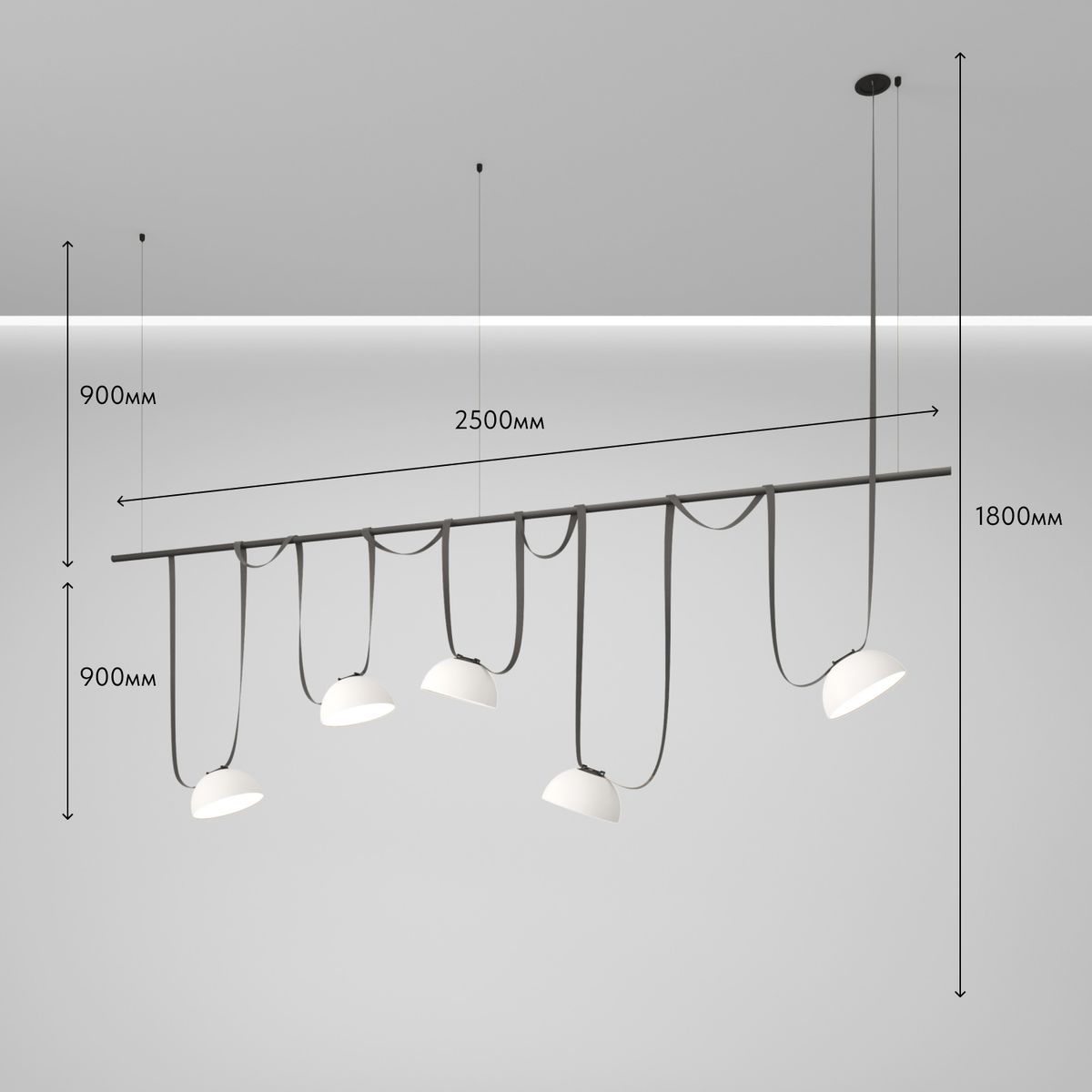 Комплект ременной трековой системы Denkirs Belty Set DK55SET06-02-DG
