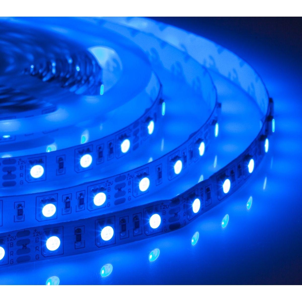 Лента светодиодная 300SMD диодов (5050) тип В, 12В, 5м, RGB ELF-300SMD5050NWRGB-typeB