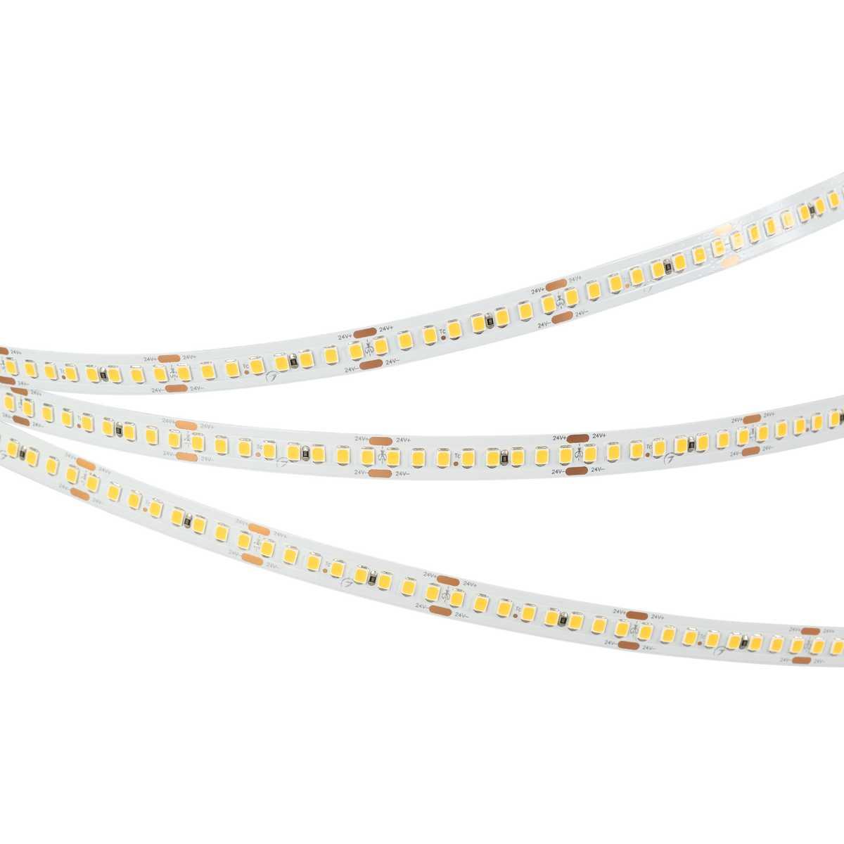 Светодиодная лента Arlight 17,6W/m 192LED/m 2835SMD теплый белый 5M RT-A192-10mm 24V Warm3000 038775