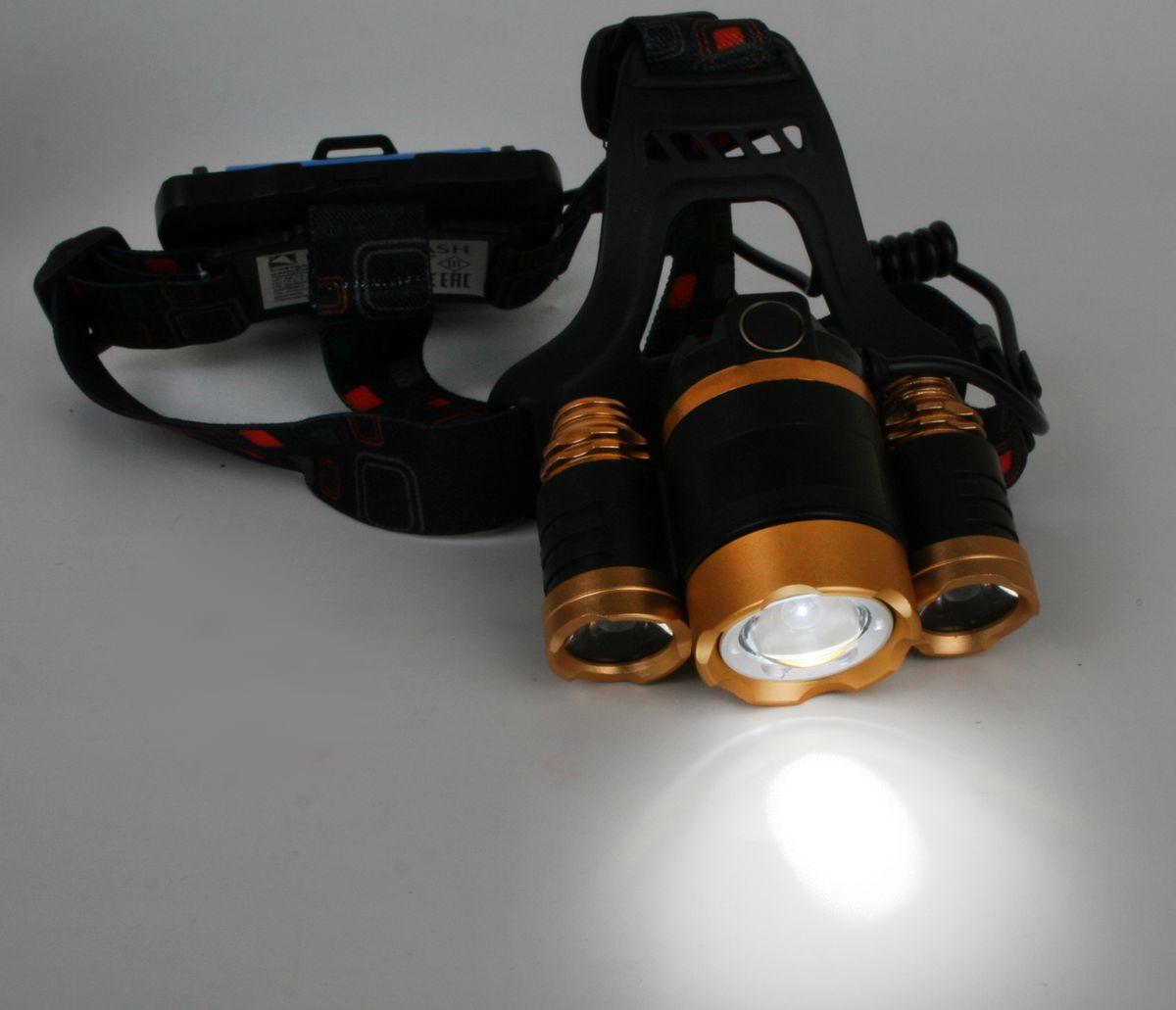 Налобный светодиодный фонарь Ultraflash Headlite аккумуляторный 100х90 300 лм E1333 13903
