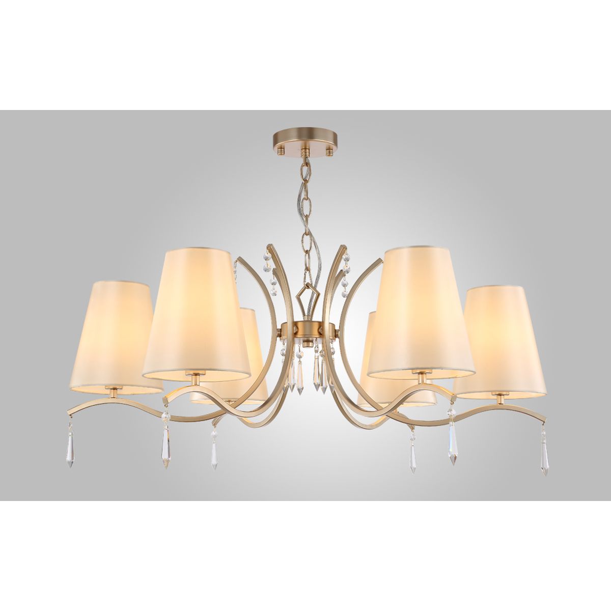 Подвесная люстра Crystal Lux Renata SP6 Gold
