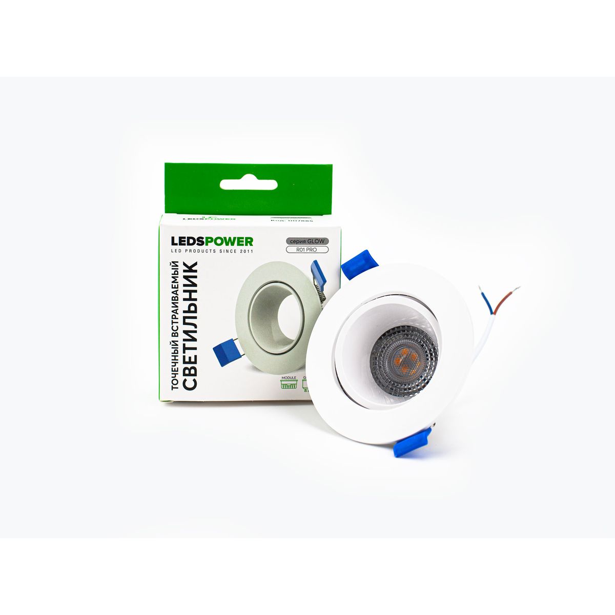 Точечный встраиваемый светильник LEDS POWER R01 PRO серия GLOW 007885