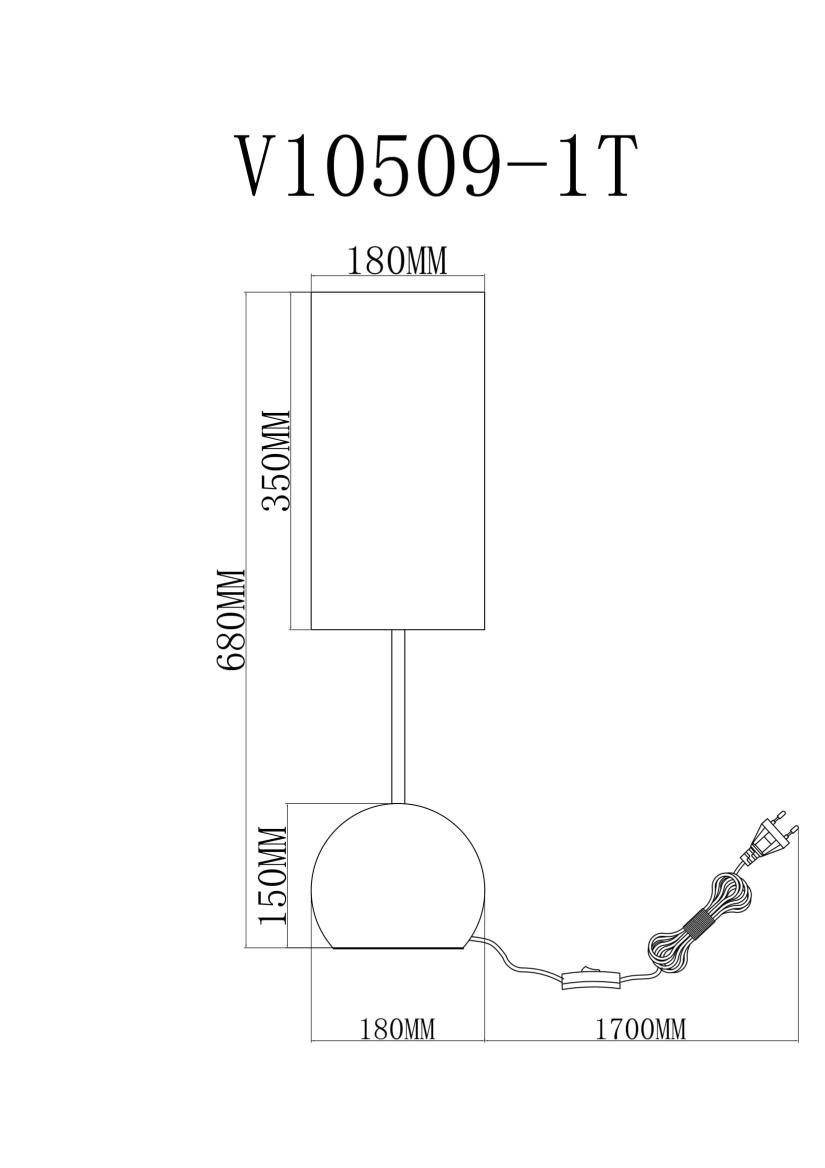 Лампа настольная Moderli Flint V11589-1T
