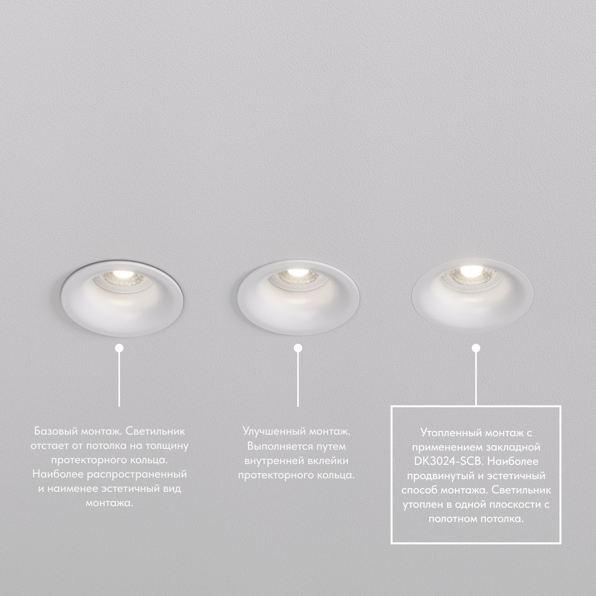 Закладная панель Denkirs DK3024-SCB