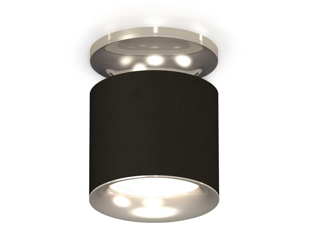 Комплект накладного светильника Ambrella light Techno Spot XS7402083 SBK/PSL черный песок/серебро полированное (N7927, C7402, N7012)