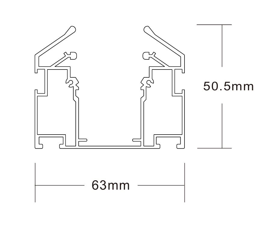 Шинопровод Crystal Lux CLT 0.135 01 L2000 BL