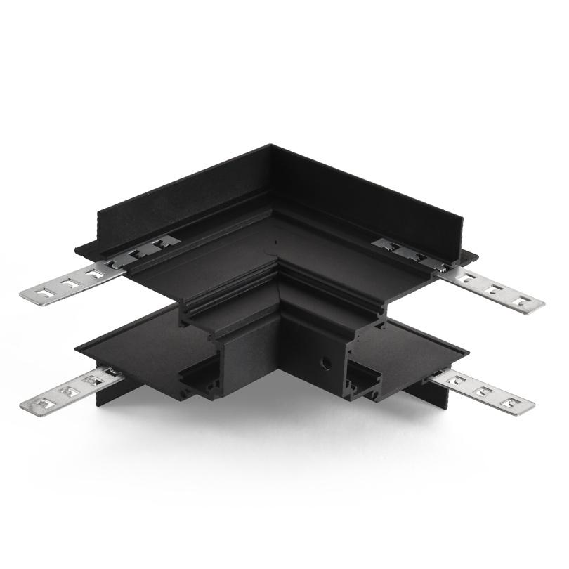 Угловой соединитель внутренний для магнитного шинопровода WOLTA WML-ROC/02B