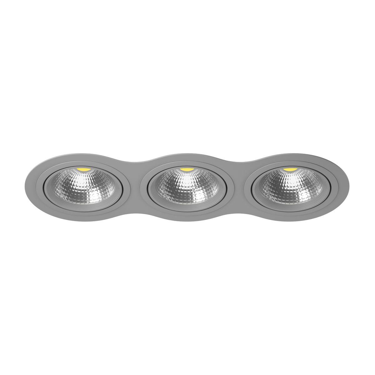 Комплект из светильника и рамки Lightstar Intero 111 (217939+217909+217909+217909) i939090909