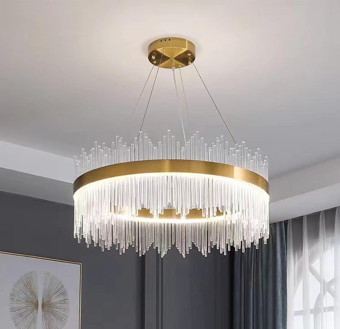 Люстра подвесная Alfa Light F2024-54 LED Титан