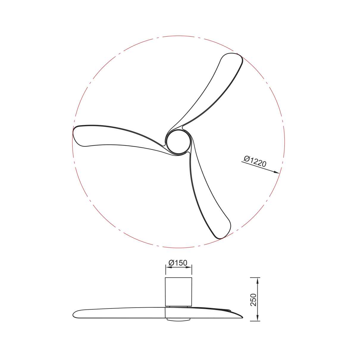 Люстра-вентилятор Mantra NEMO M 9047