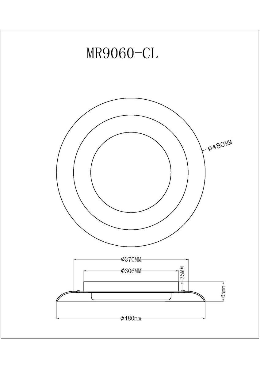 Потолочный светодиодный светильник MyFar Ceiling Naiad MR9060-CL