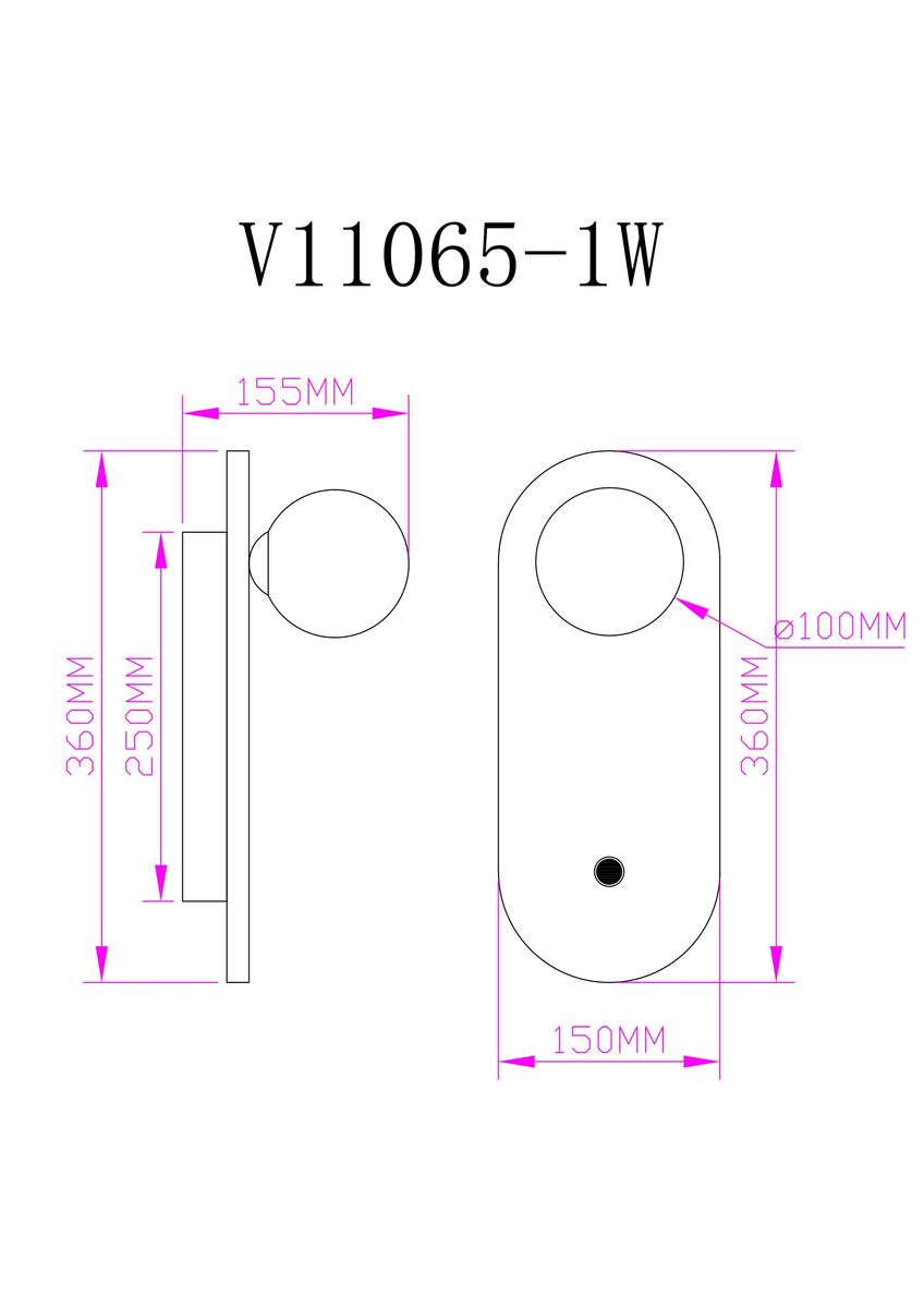 Бра Moderli Cavity V11065-1W