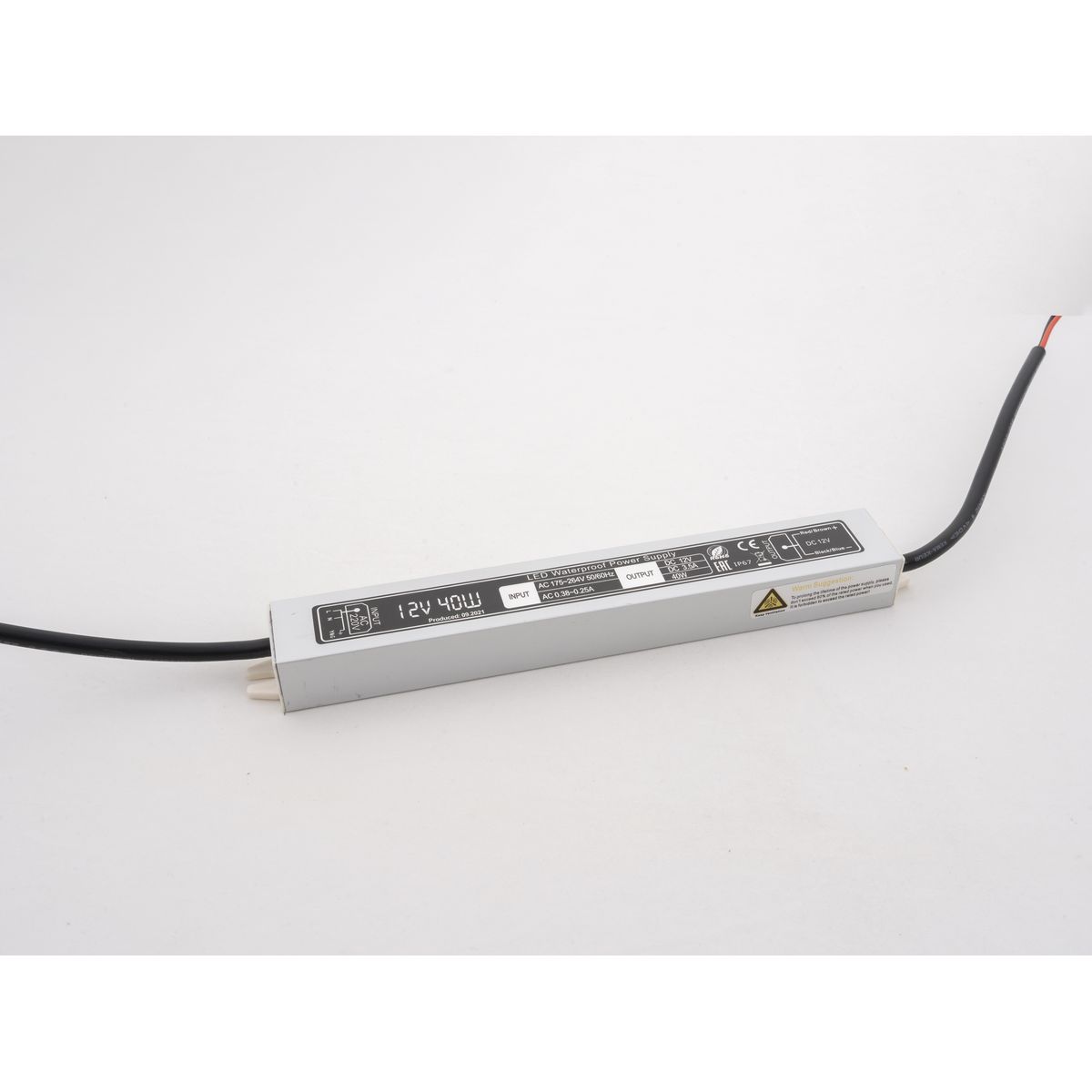Блок питания LEDS POWER 40Вт 12В IP67 алюминий 004969