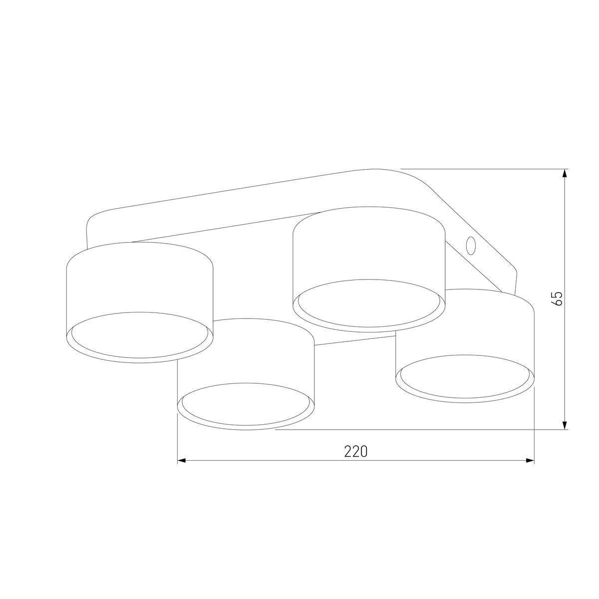 Потолочная люстра TK Lighting 3393 Space White
