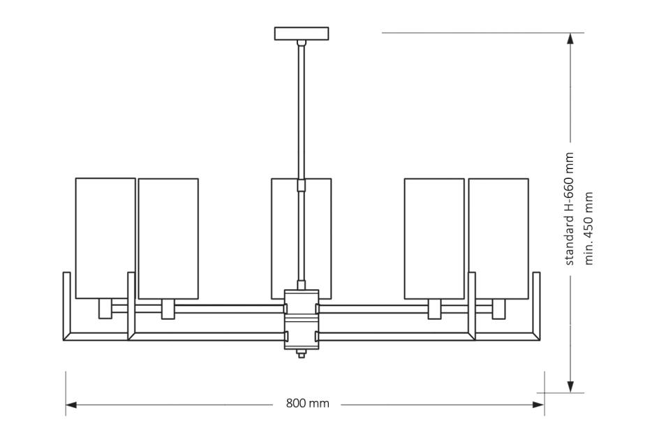 Подвесная люстра KUTEK MOOD Nemi NEM-ZW-5(Z)