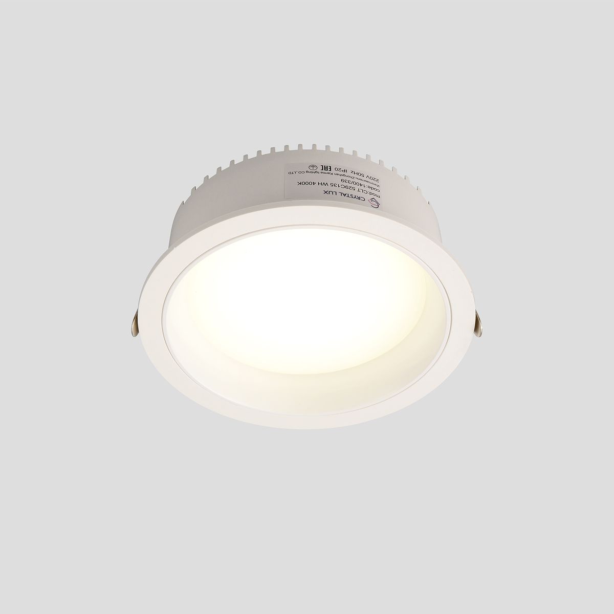 Встраиваемый светодиодный светильник Crystal Lux CLT 529C135 WH 4000K