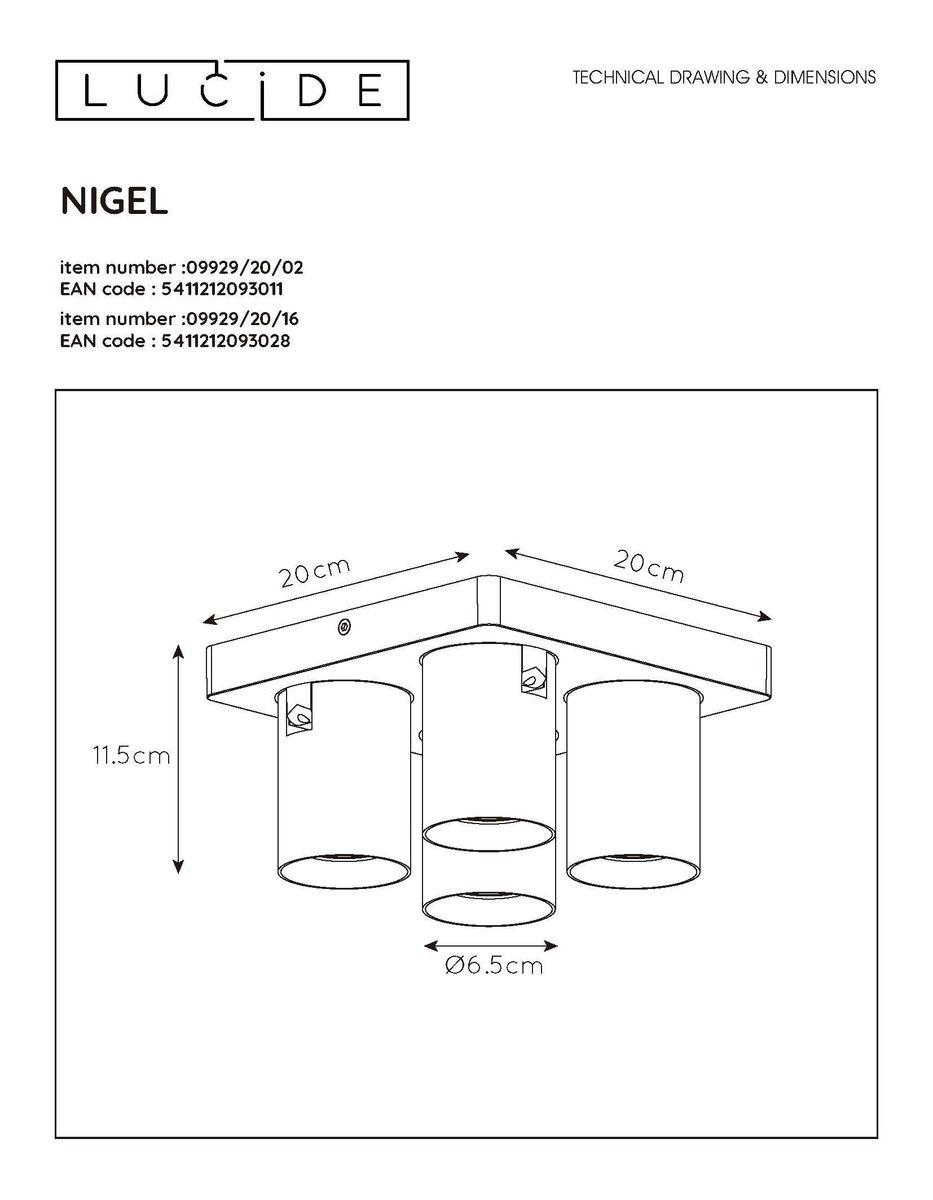 Спот Lucide Nigel 09929/20/16