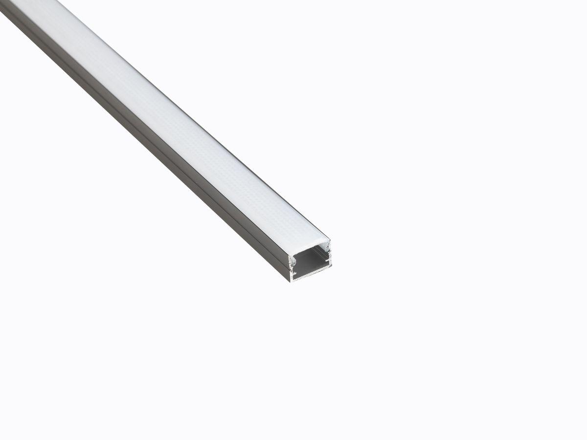 Профиль накладной LEDS POWER СПН1510 алюм. черный с призм.рассеивателем 2м 008387