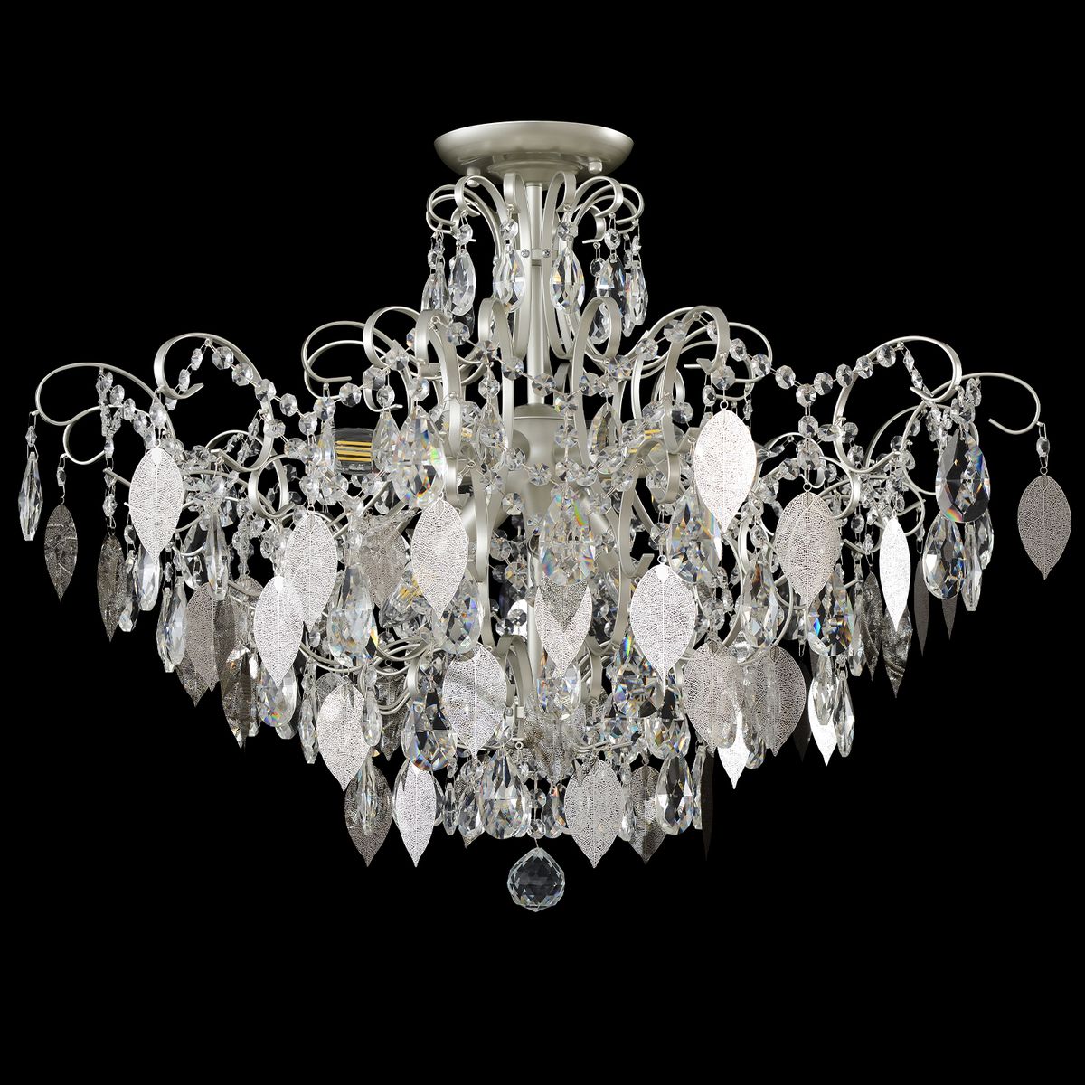 Потолочная люстра Crystal Lux Esmiralda PL9 Silver