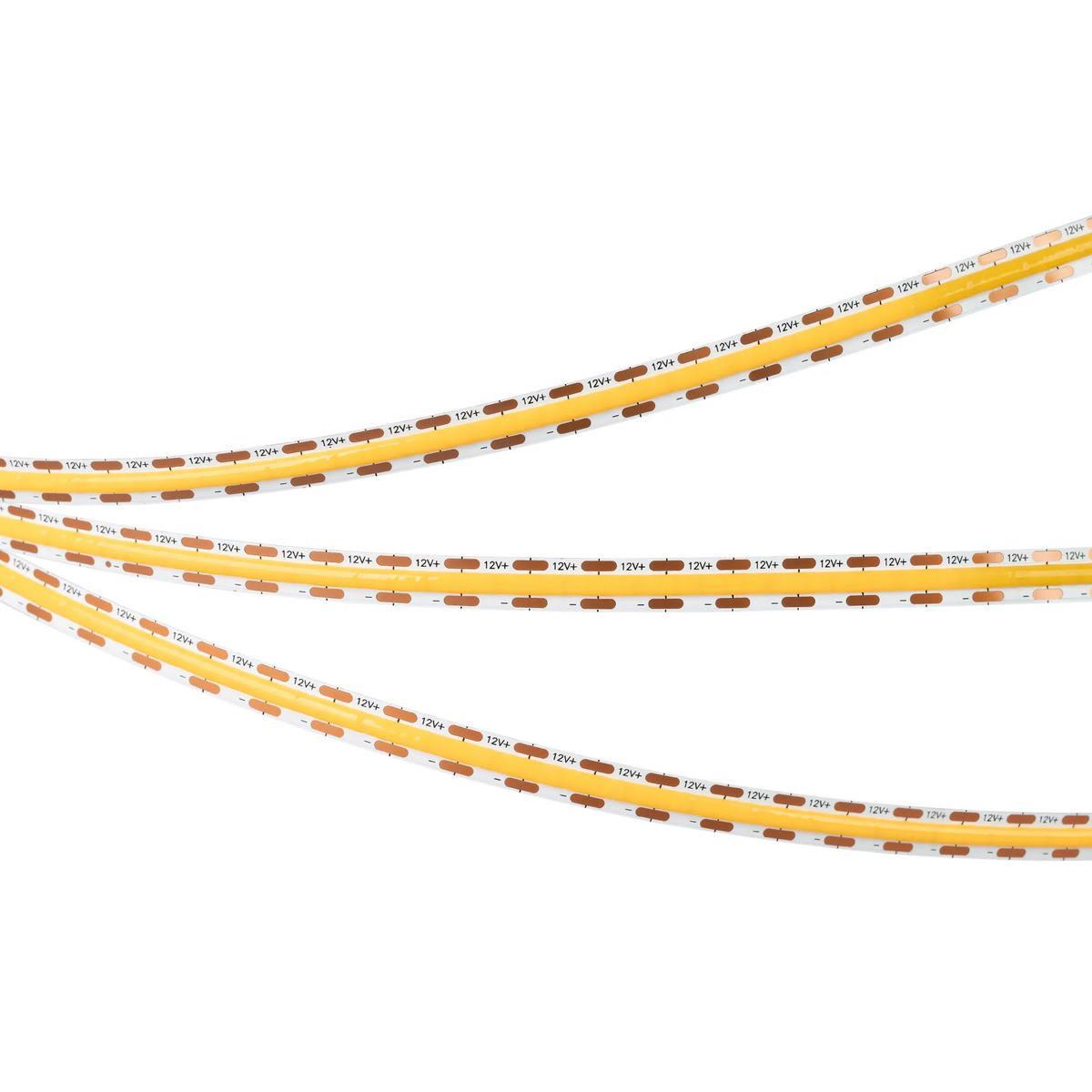 Светодиодная лента Arlight 5W/m 360 LED/m CSPSMD теплый белый 5М COB-X360-8mm 5V 041704