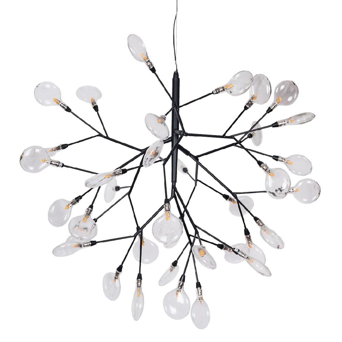 Подвесная люстра Crystal Lux Evita SP36 Black/Transparent