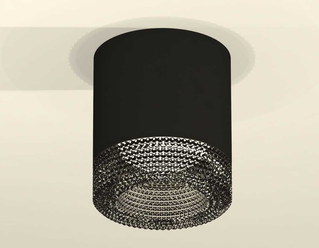 Комплект накладного светильника Ambrella light Techno Spot XS7402011 SBK/BK черный песок/тонированный (C7402, N7192)