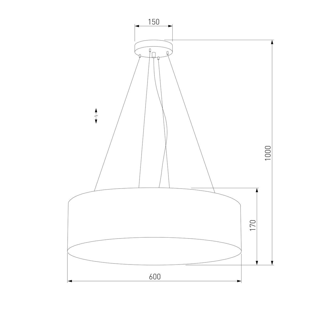 Подвесной светильник TK Lighting 3988 Rondo Beige