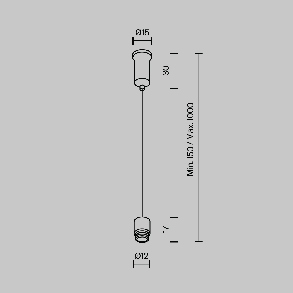 Аксессуар Maytoni Technical CA028SW-L1000-B