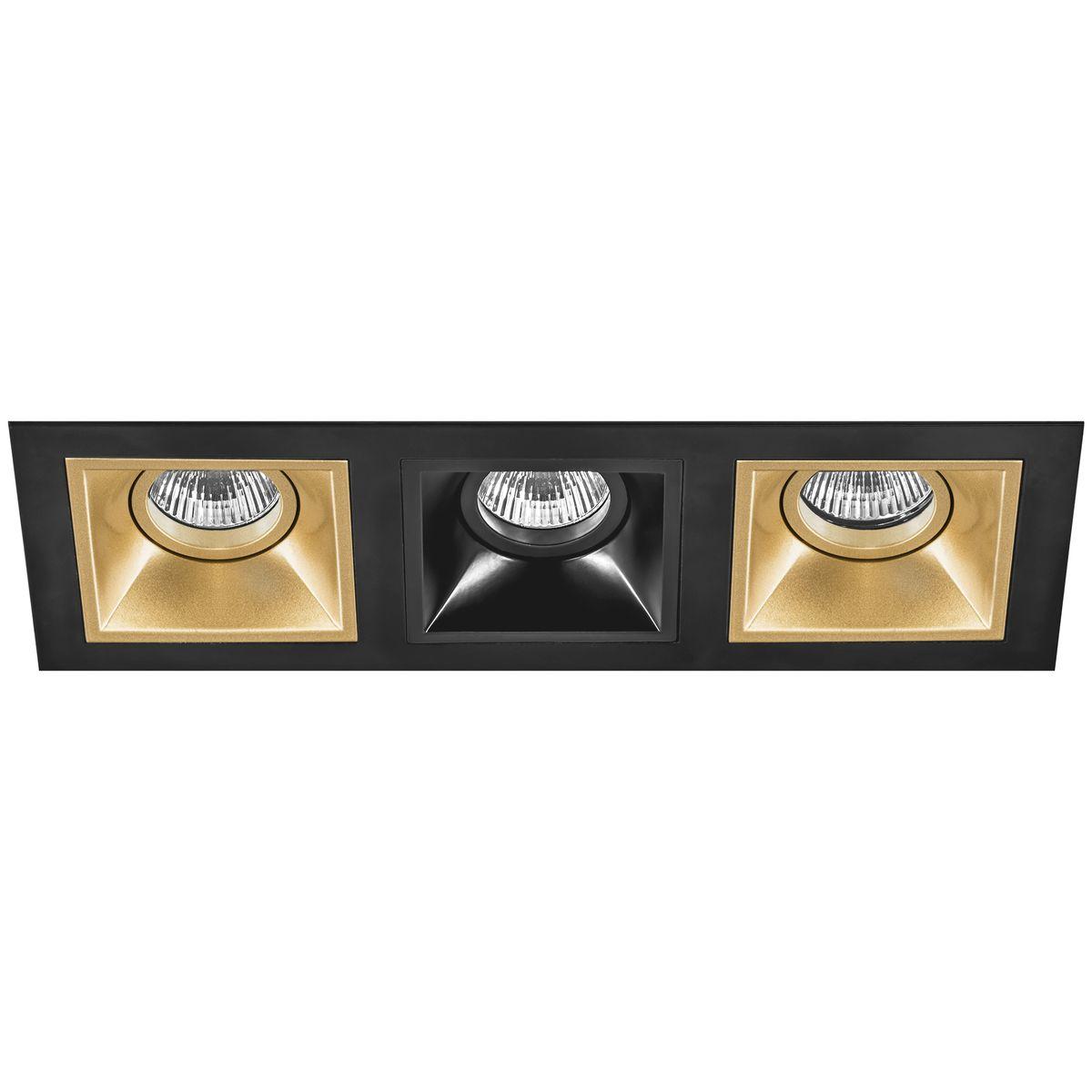 Комплект из светильников и рамки Lightstar Domino Quadro (214537+214503+214507+214503) D537030703