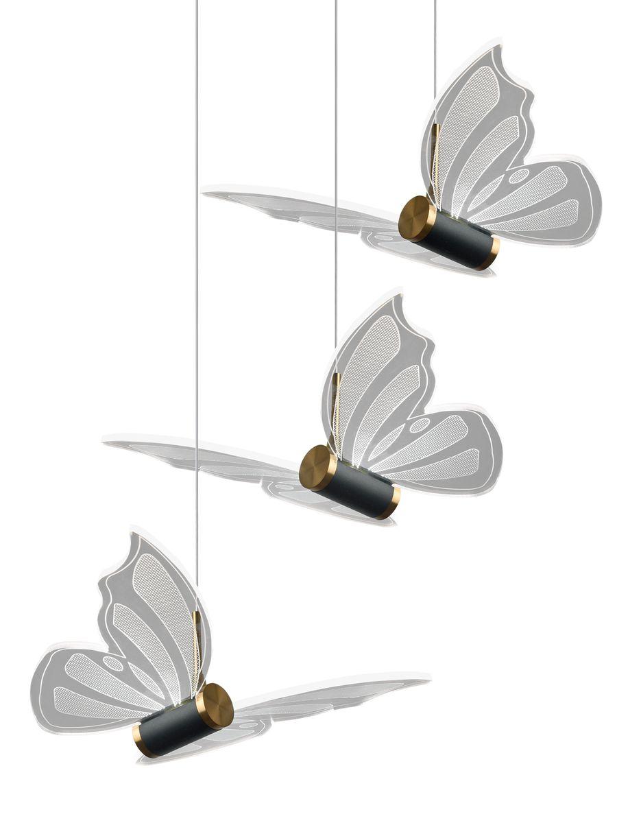 Подвесная светодиодная люстра Natali Kovaltseva Butterflies Led Lamps 81366 Gold