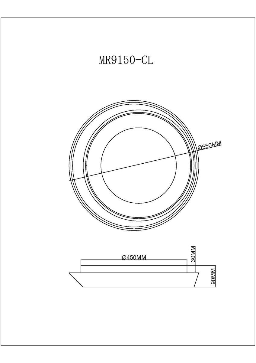 Потолочный светодиодный светильник MyFar Ceiling Phoebe MR9150-CL