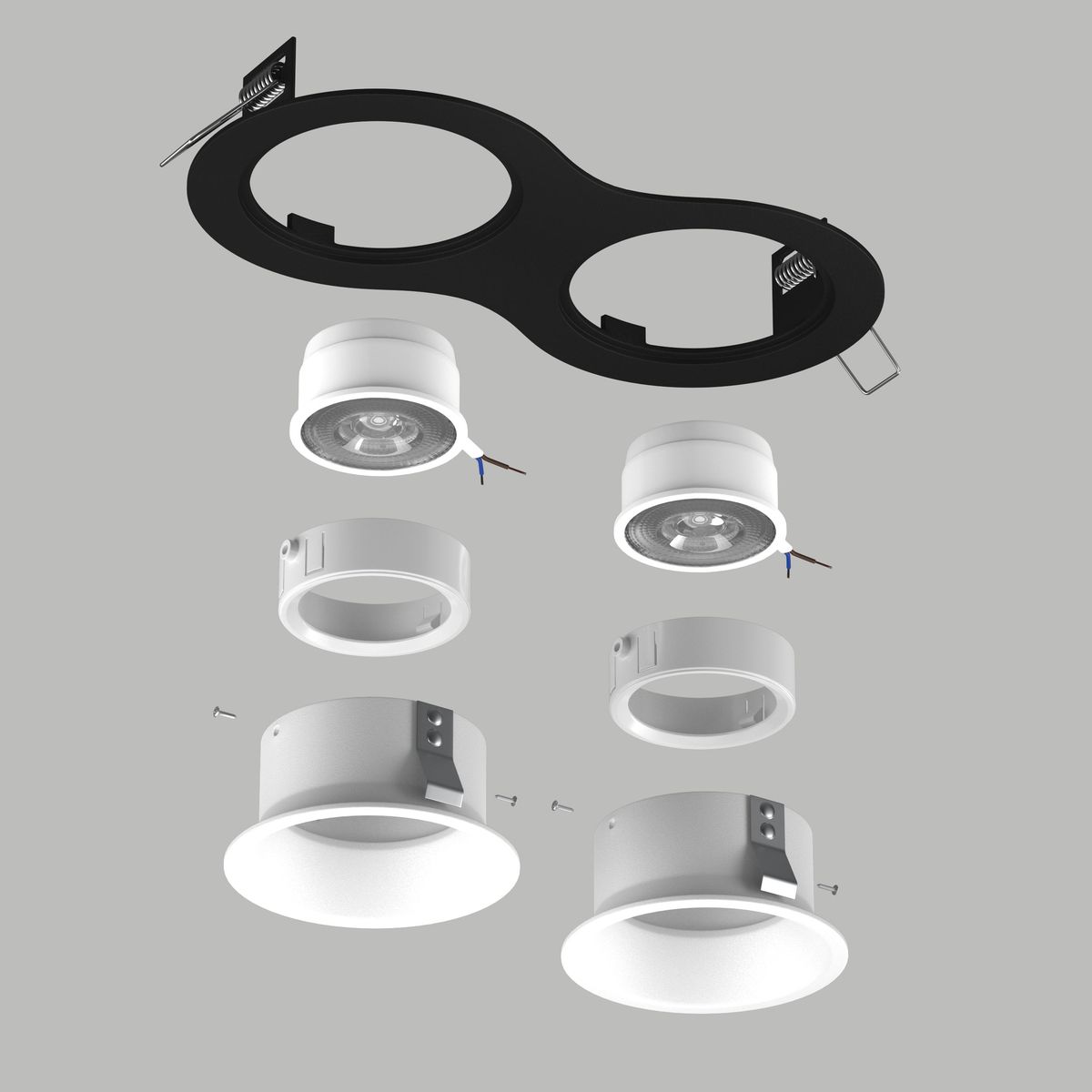 Комплект со светильником Lightstar Domino Round (214627+214606+214606+214006+214006) D6270606WMOD