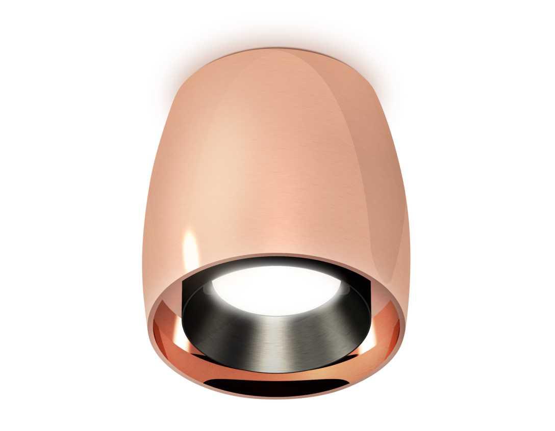 Комплект накладного светильника Ambrella light Techno Spot XS1144001 PPG/PBK золото розовое полированное/черный полированный (C1144, N7031)