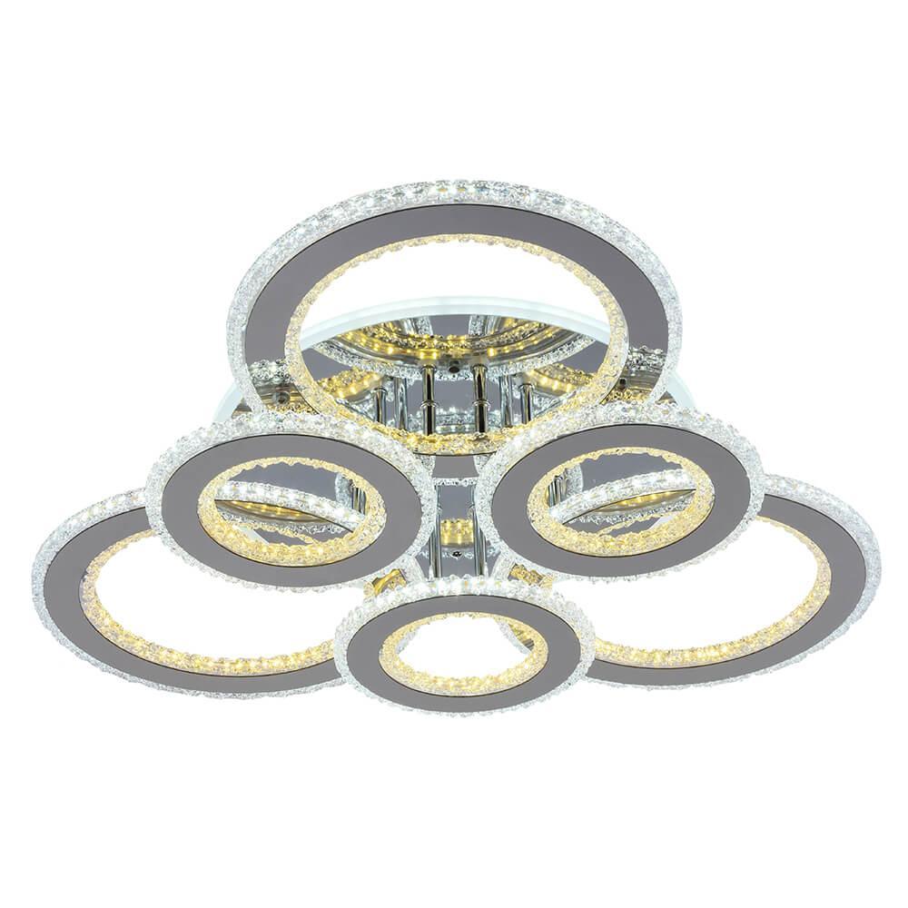 Потолочная светодиодная люстра Profit Light 8040/3+3 CHR
