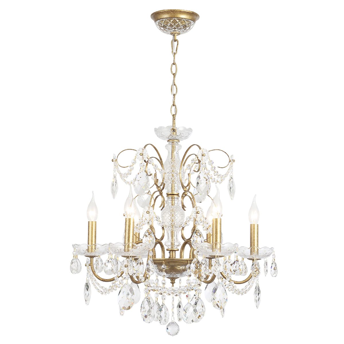 Подвесная люстра Crystal Lux Odelis SP6 Gold