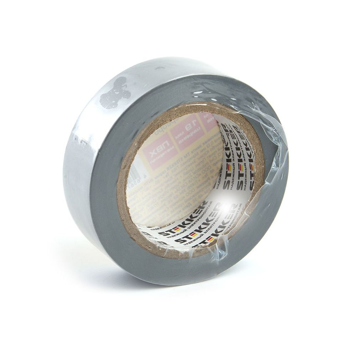 Изоляционная лента Stekker INTP01319-10 0,13*19 10 м серебро 39908