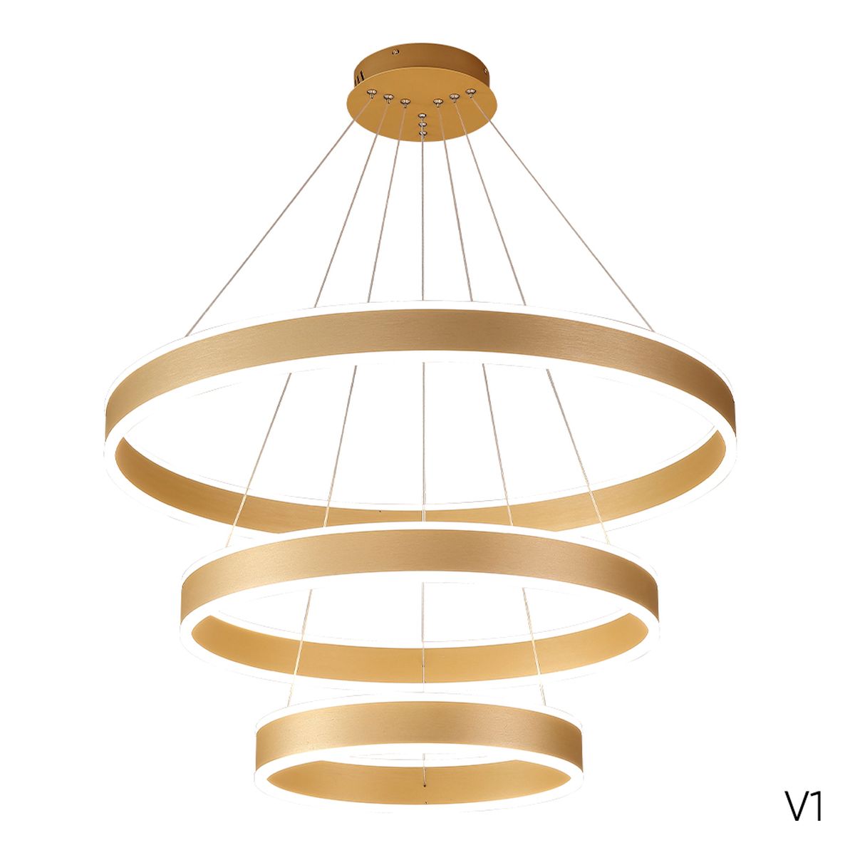 Подвесная светодиодная люстра Crystal Lux MUCHOS SP158W LED GOLD