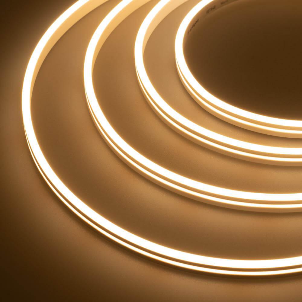 Гибкий неон Arlight 6.8W/m 168LED/m 2835SMD теплый белый 5M ARL-Moonlight-1004-Side 24V Warm 027942