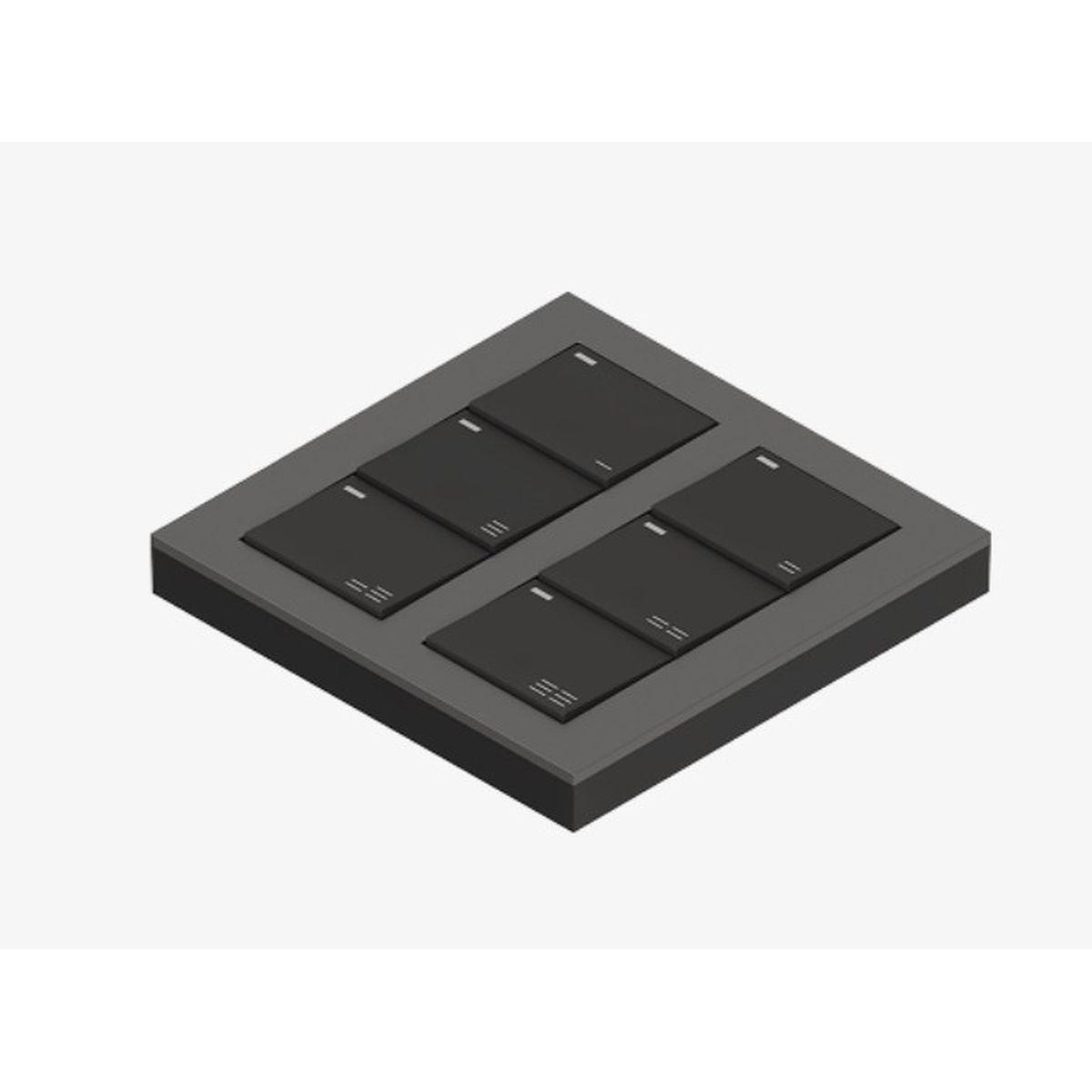 PNL Беспроводная панель TY 6 клавиш глубокий графит