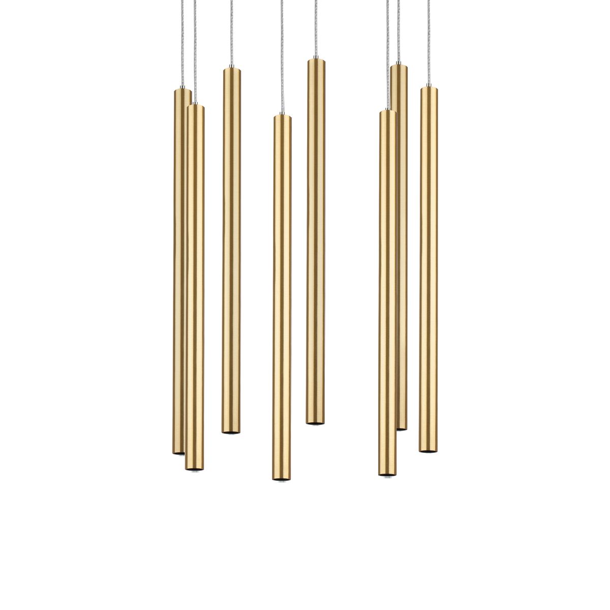 Комплект с подвесной люстрой Lightstar Tubo (574733+747243 (8шт) L8T747243
