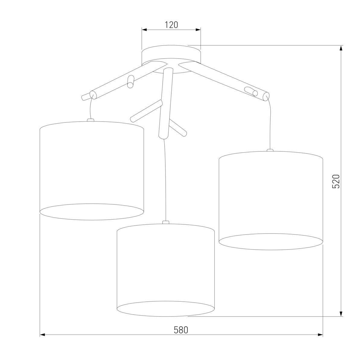 Подвесная люстра TK Lighting 6553 Albero White