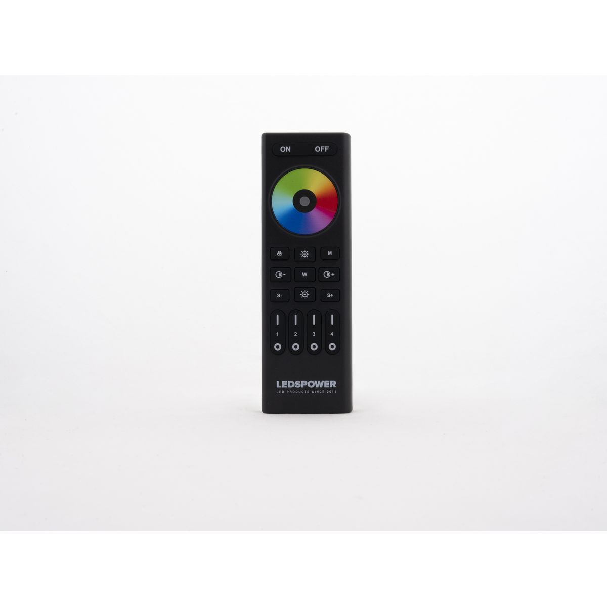 Пульт LEDS POWER RGB/RGBW/RGBCCT на 4 зоны RC03RFB черный 006550