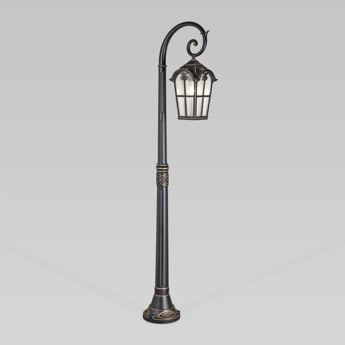 Уличный светильник Elektrostandard Mira F черное золото GL 1001F a047187