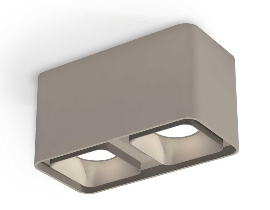Комплект накладного светильника Ambrella light Techno Spot XS7852003 SGR/SSL серый песок/серебро песок (C7852, N7703)