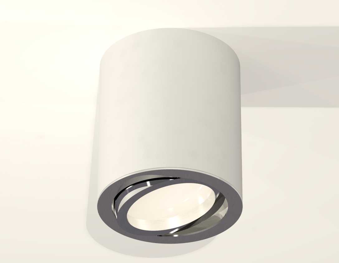 Комплект накладного поворотного светильника Ambrella light XS7421002 SWH/PSL белый песок/серебро полированное MR16 GU5.3 (C7421, N7003)
