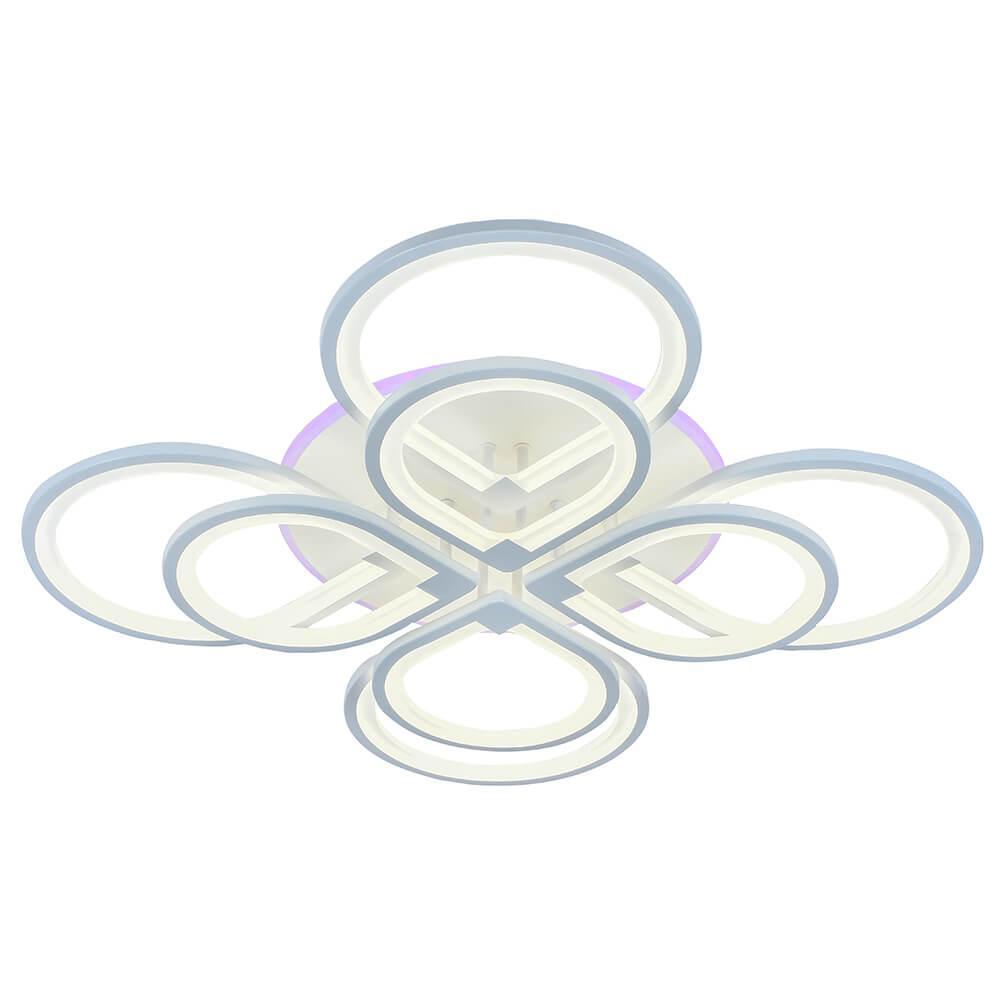 Потолочная светодиодная люстра Profit Light 8000/4+4 WHT