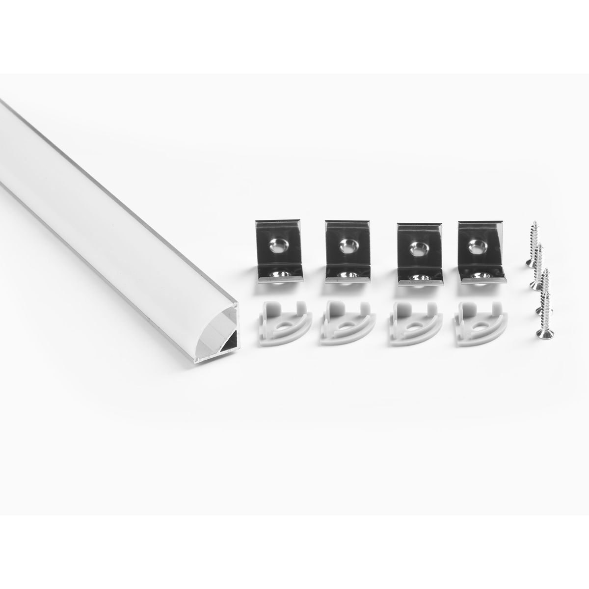 Профиль угловой LEDS POWER СПУ1616 алюм. анод-й с матовым рассеивателем 2м 008134